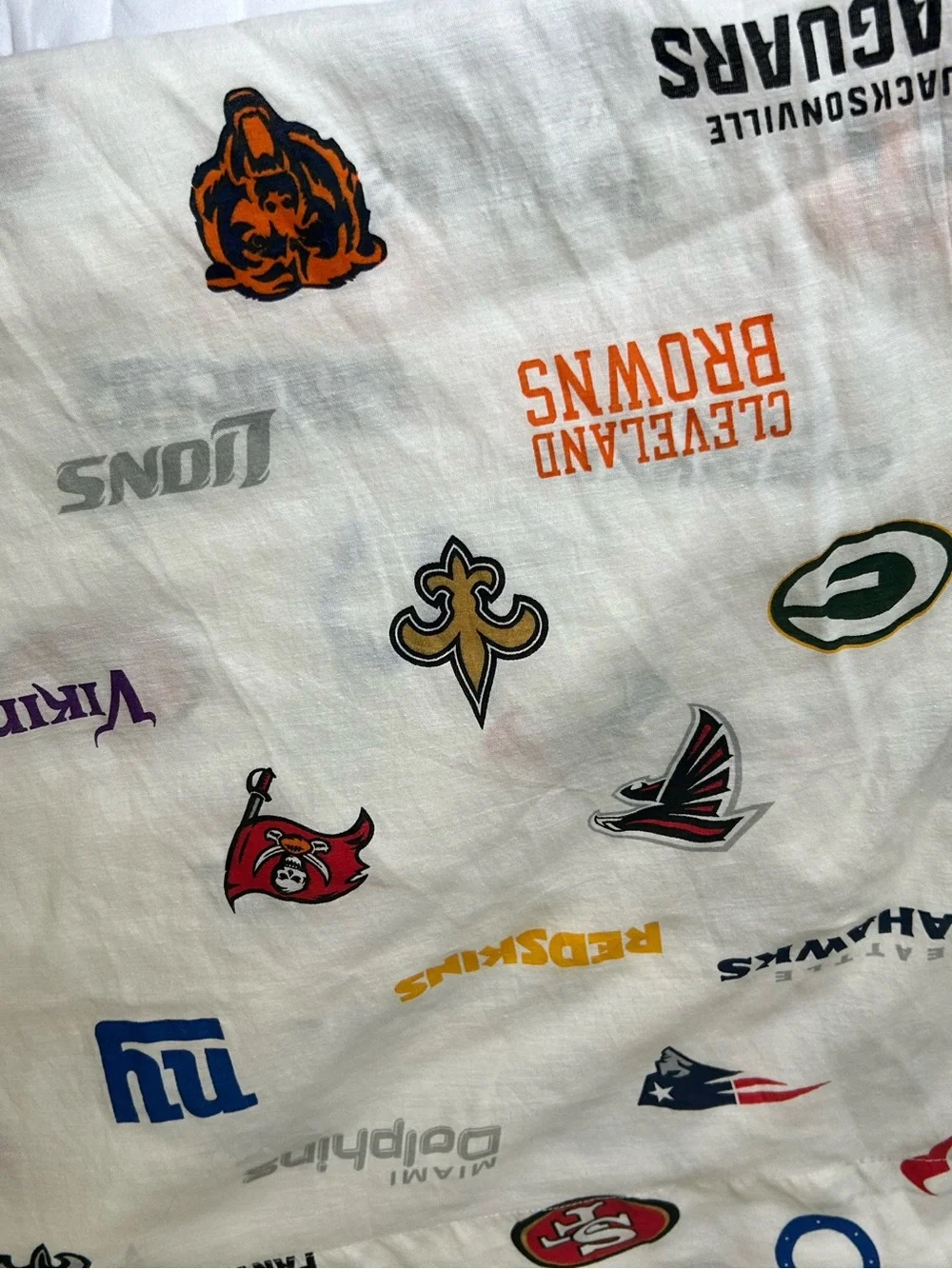 vintage 2013 Northwest Company NFL cotton  twin sheet set - NO pillowcase